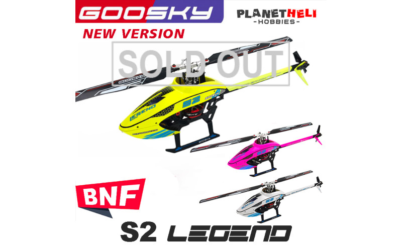 GOOSKY S2 BNF 3D RC Helicopter 6CH 3D FBL Dual Brushless Motor Direct-Drive - Mode 2